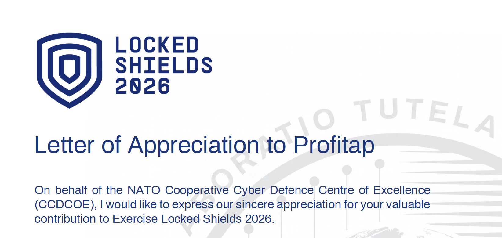 Profitap Receives Letter of Appreciation from NATO CCDCOE